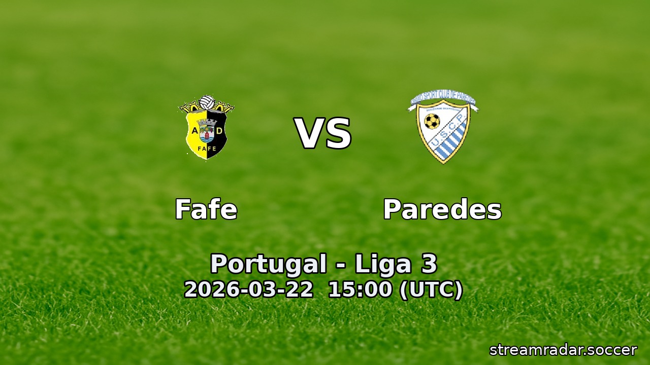 Fafe vs Paredes