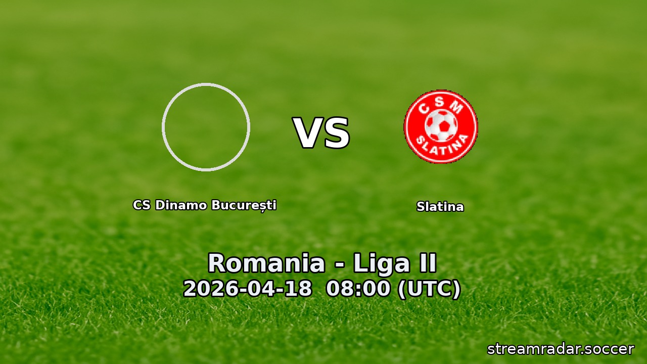 CS Dinamo București vs Slatina