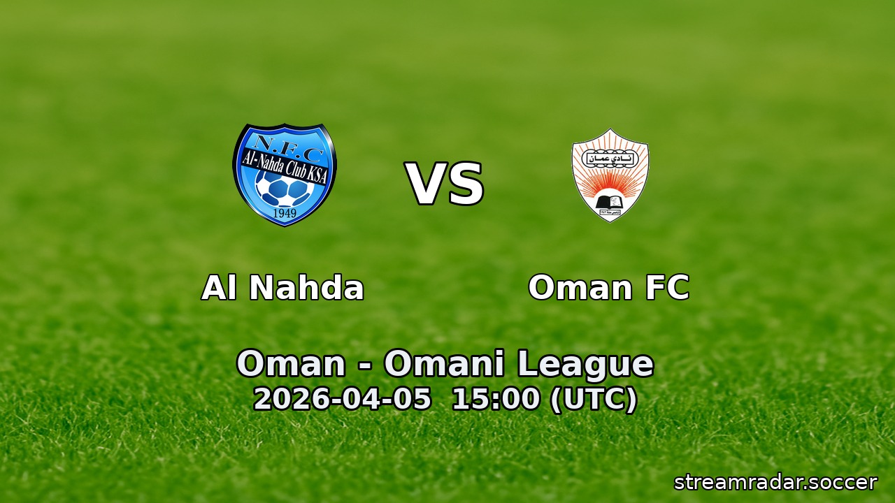 Al Nahda vs Oman FC