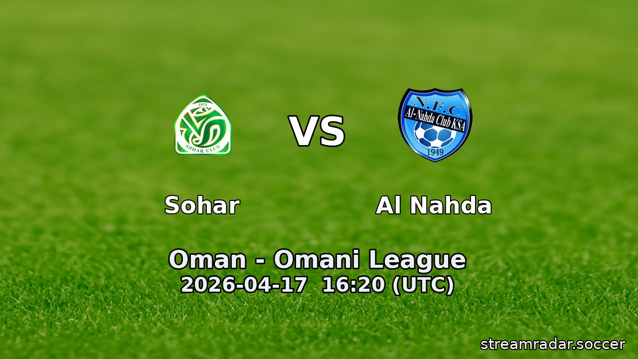 Sohar vs Al Nahda