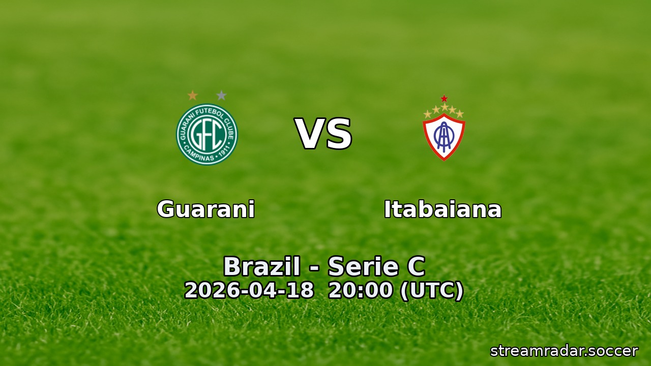 Guarani vs Itabaiana