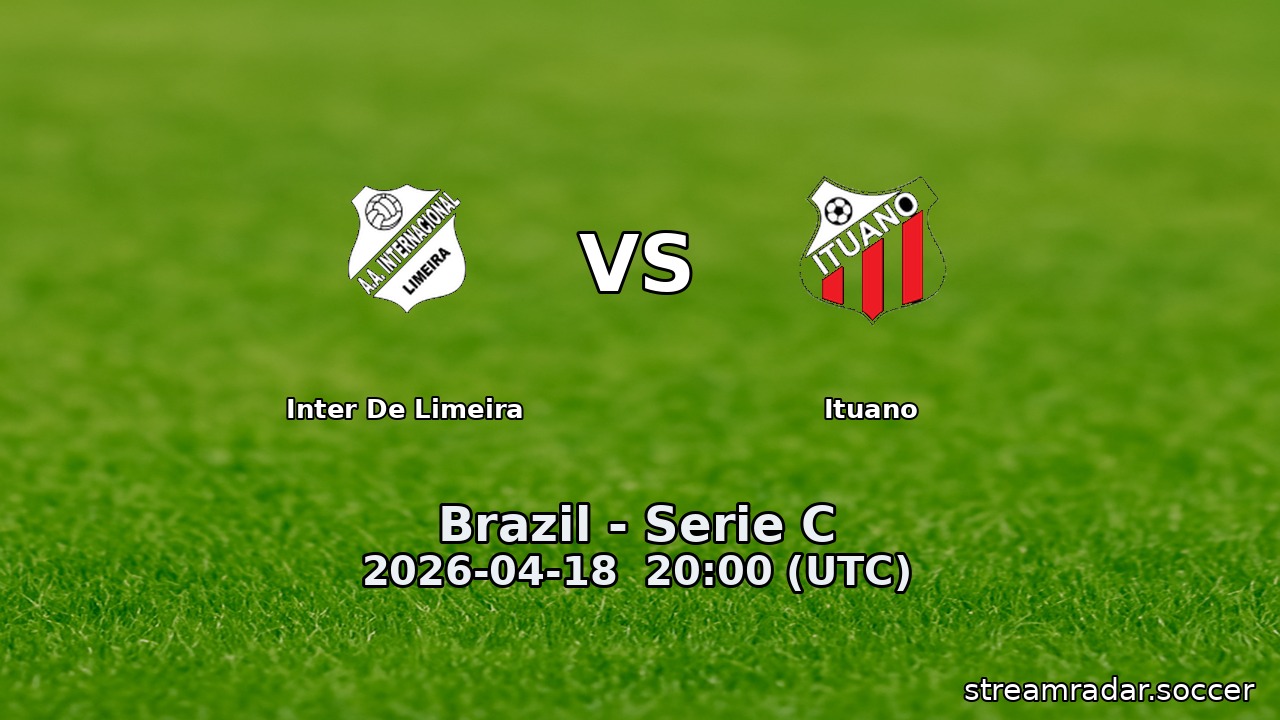 Inter De Limeira vs Ituano