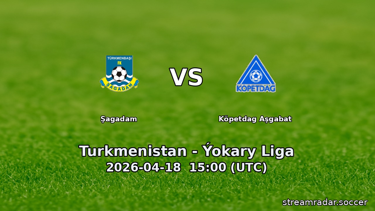 Şagadam vs Köpetdag Aşgabat