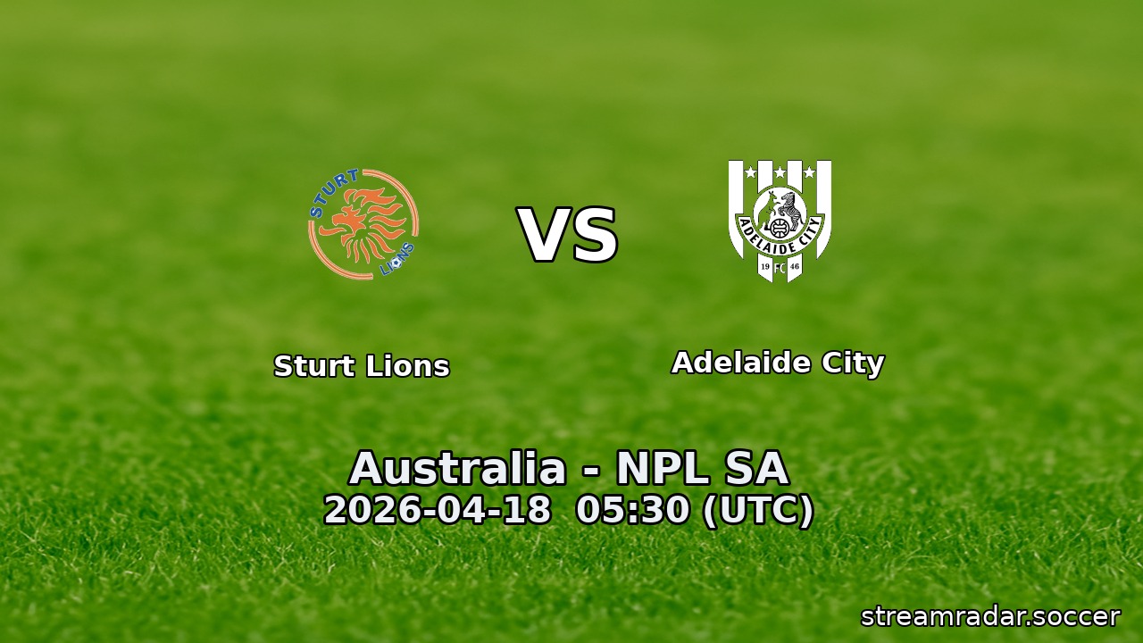 Sturt Lions vs Adelaide City