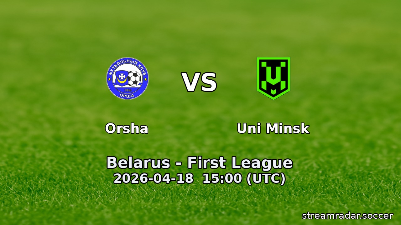 Orsha vs Uni Minsk
