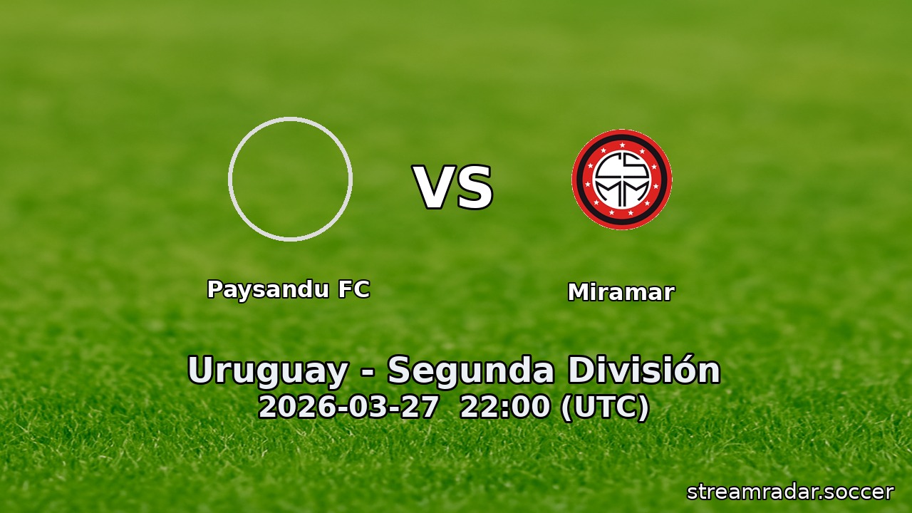 Paysandu FC vs Miramar