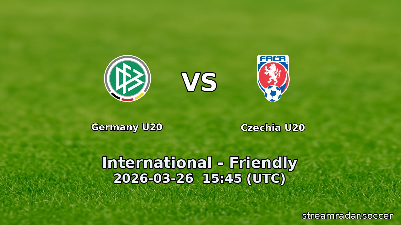 Germany U20 vs Czechia U20