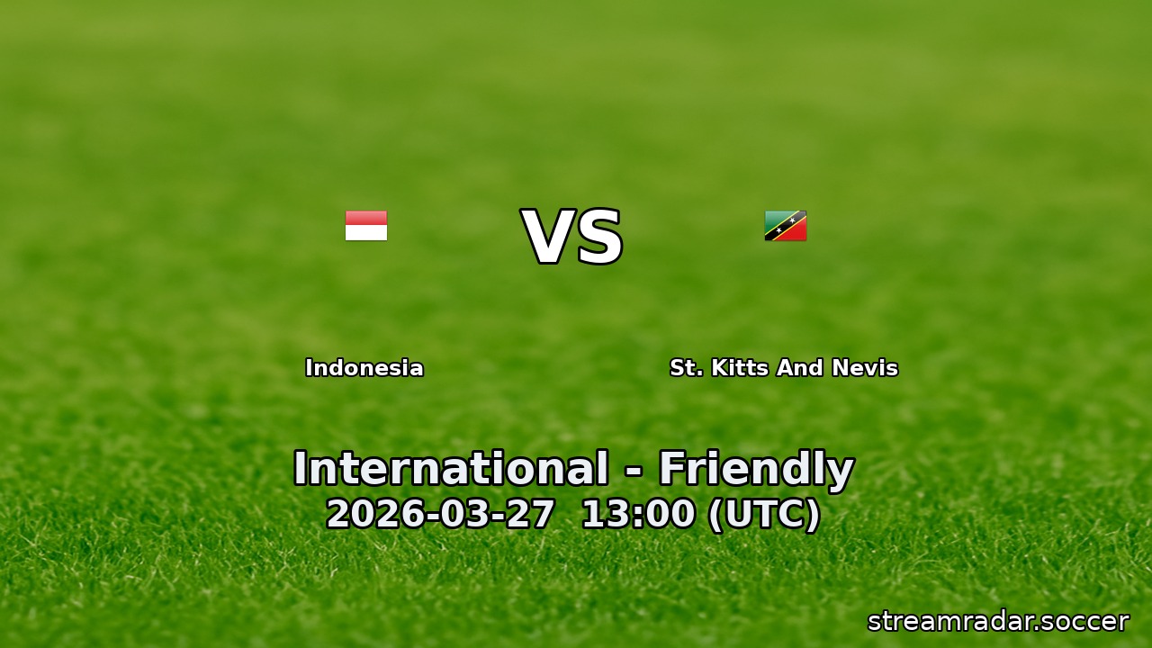 Indonesia vs St. Kitts And Nevis