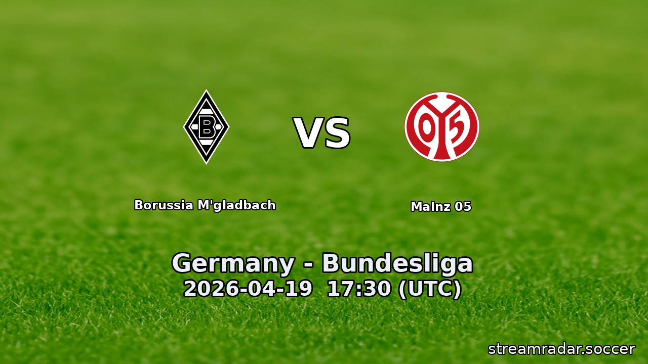 Borussia M'gladbach vs Mainz 05