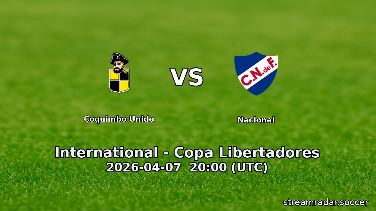 Coquimbo Unido vs Nacional