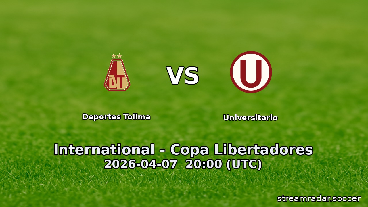 Deportes Tolima vs Universitario