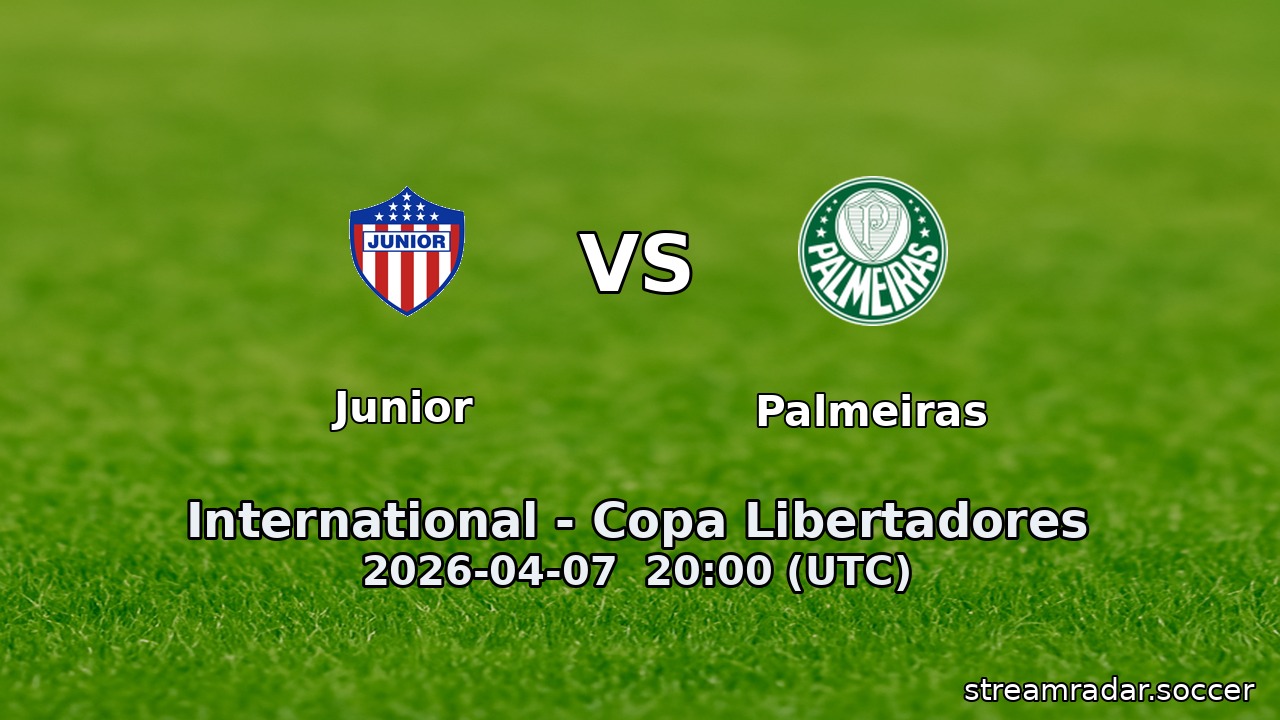 Junior vs Palmeiras