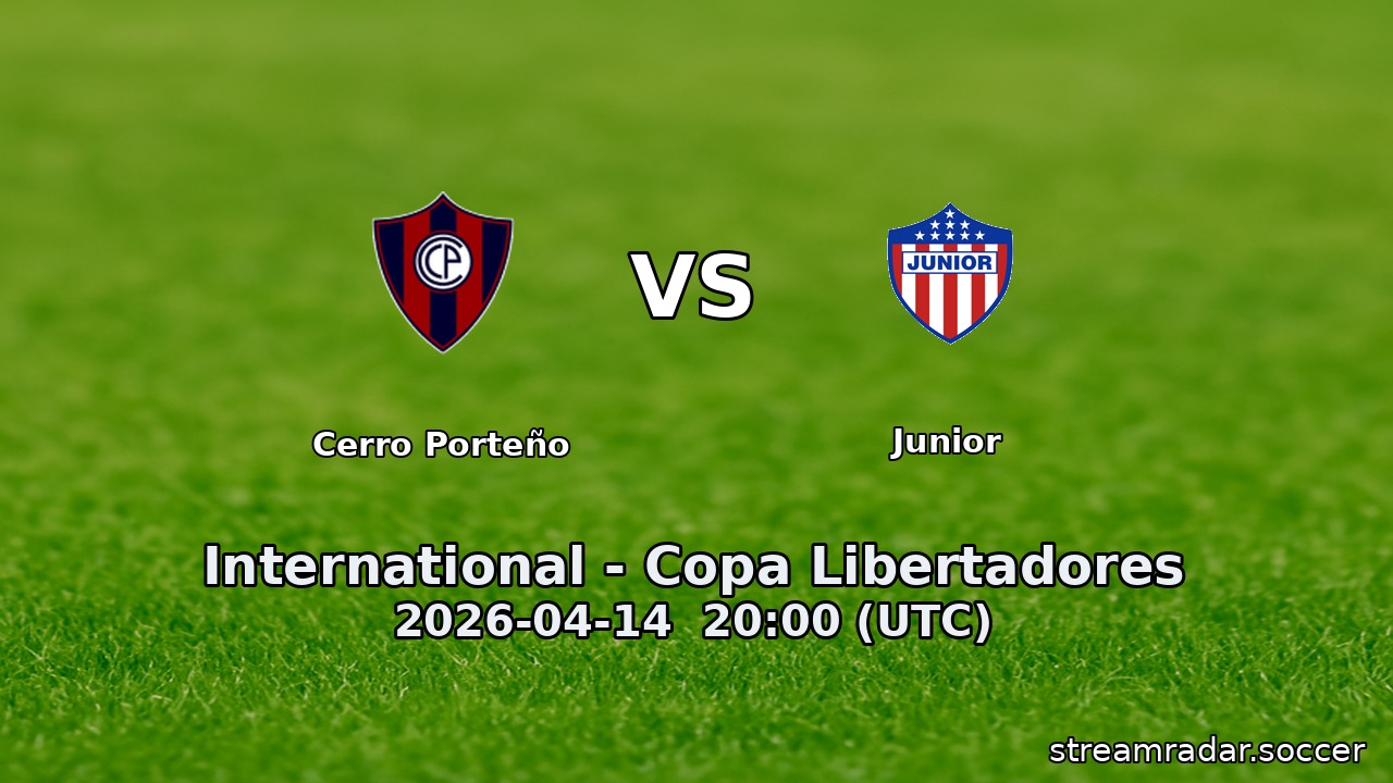 Cerro Porteño vs Junior