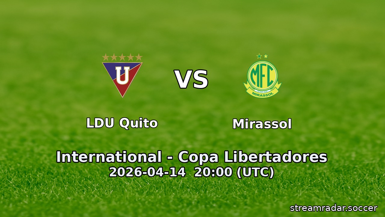 LDU Quito vs Mirassol