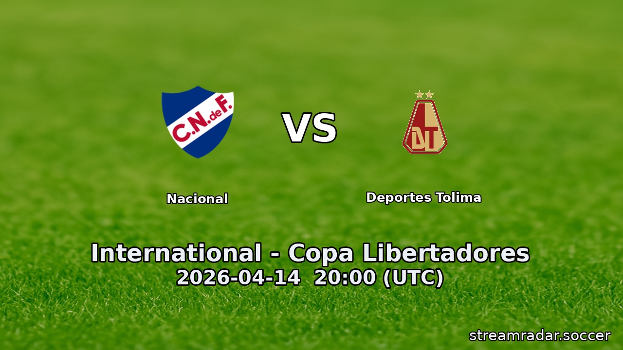 Nacional vs Deportes Tolima