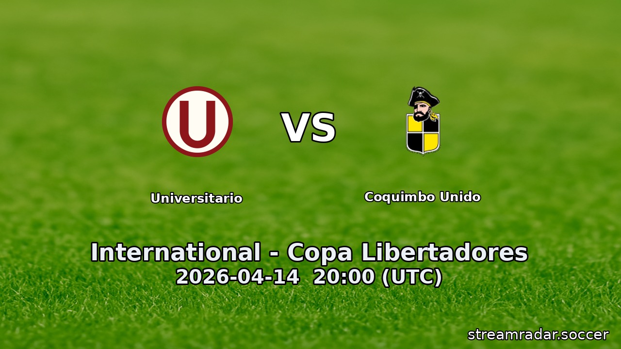 Universitario vs Coquimbo Unido