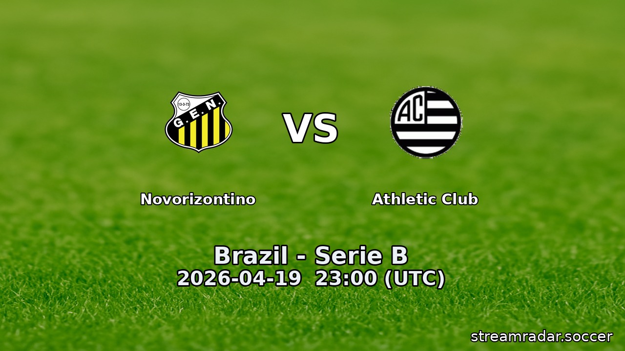 Novorizontino vs Athletic Club
