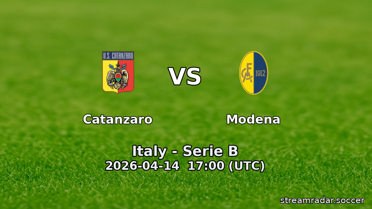 Catanzaro vs Modena