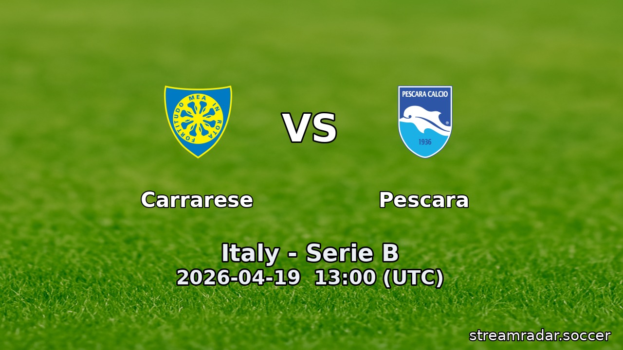 Carrarese vs Pescara