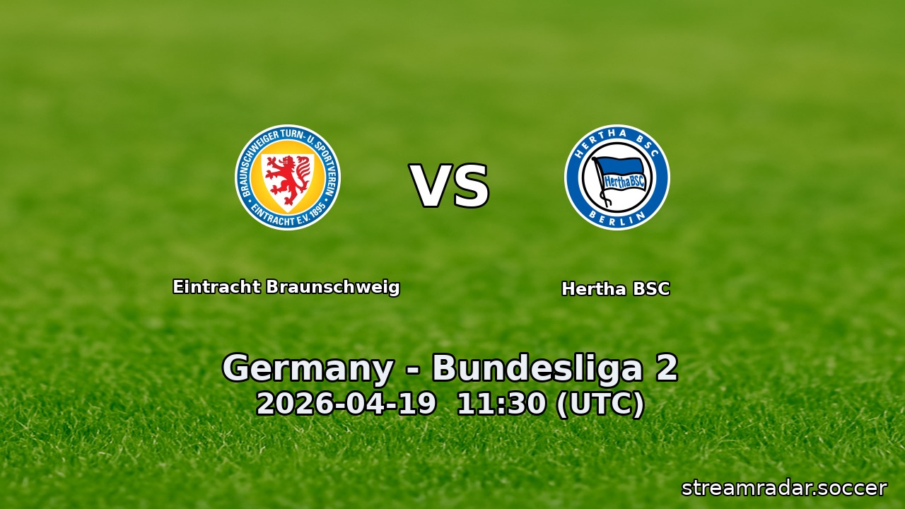 Eintracht Braunschweig vs Hertha BSC