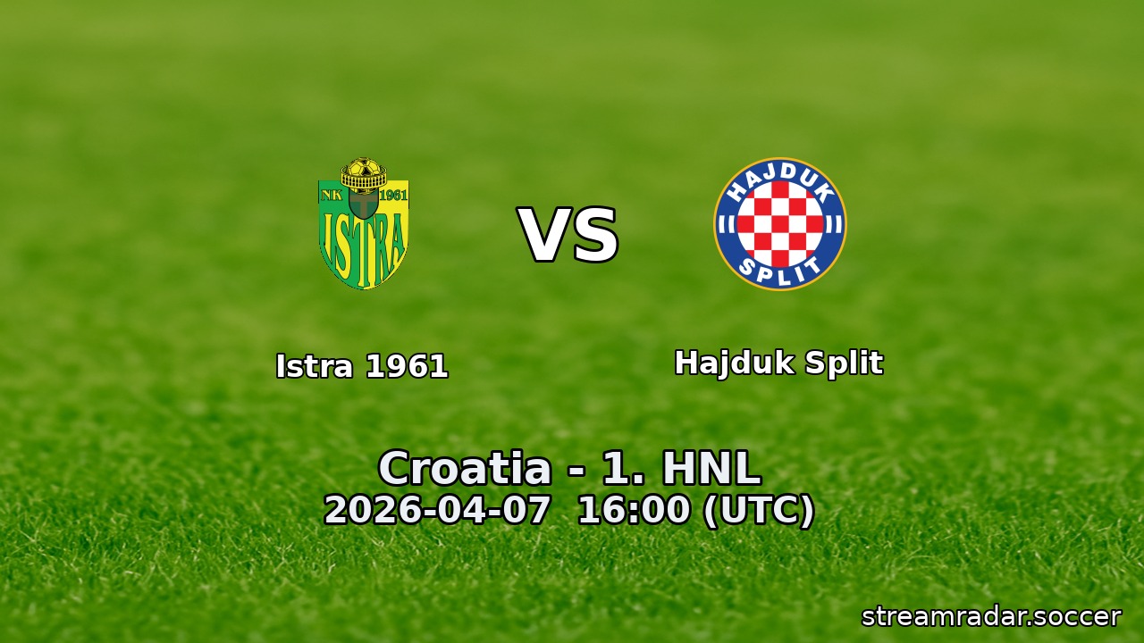Istra 1961 vs Hajduk Split