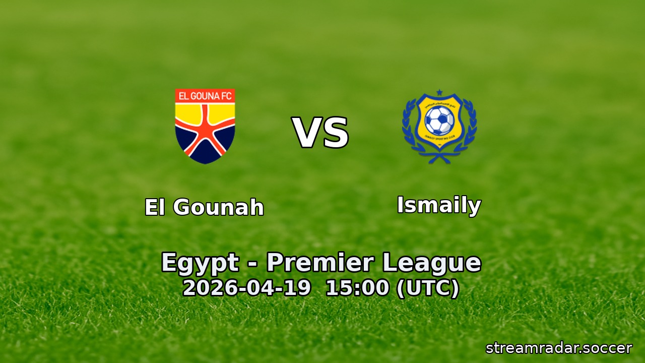 El Gounah vs Ismaily