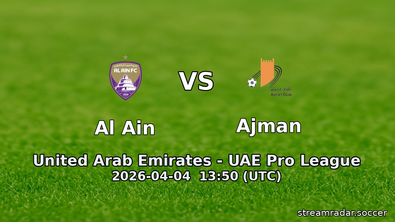 Al Ain vs Ajman