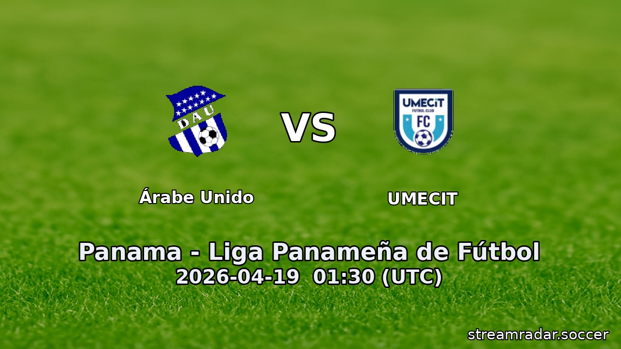 Árabe Unido vs UMECIT