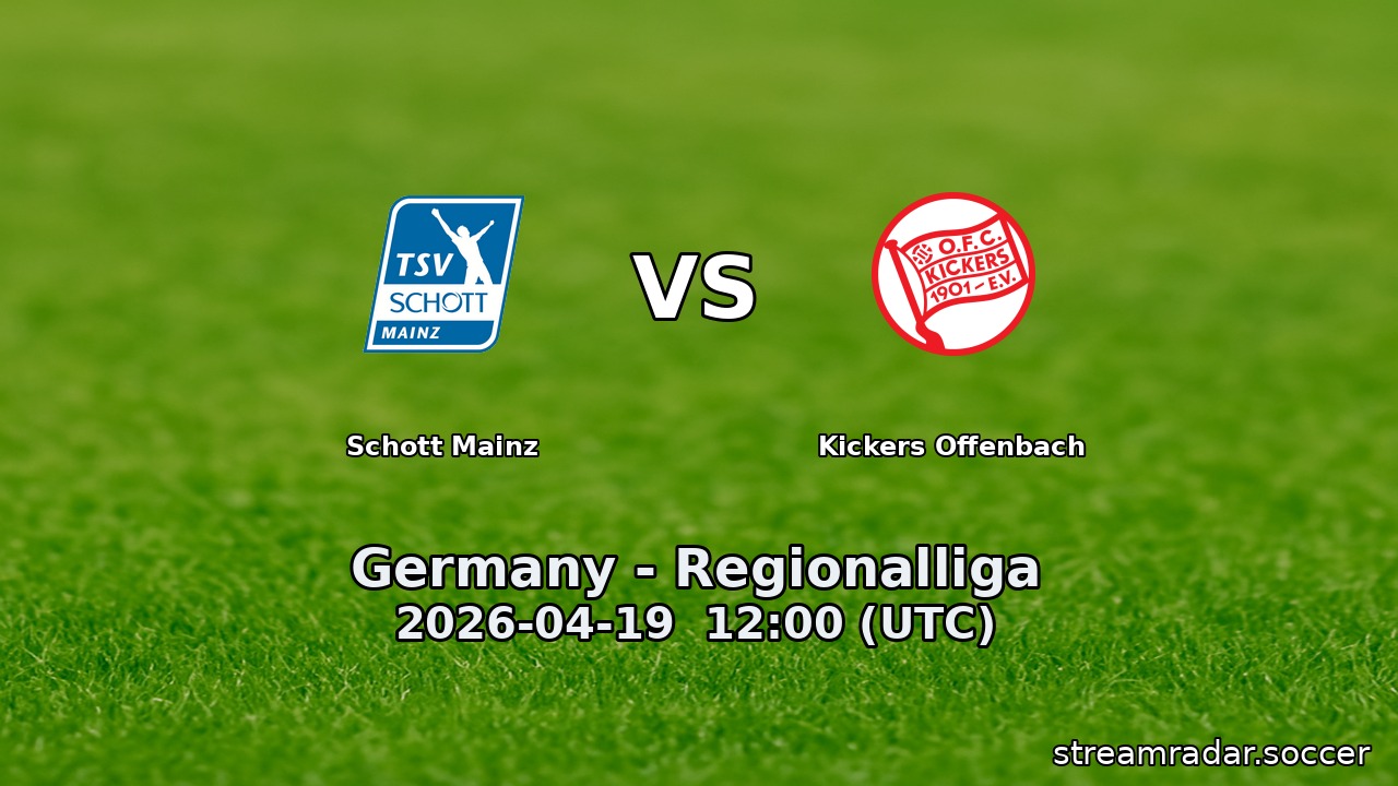 Schott Mainz vs Kickers Offenbach