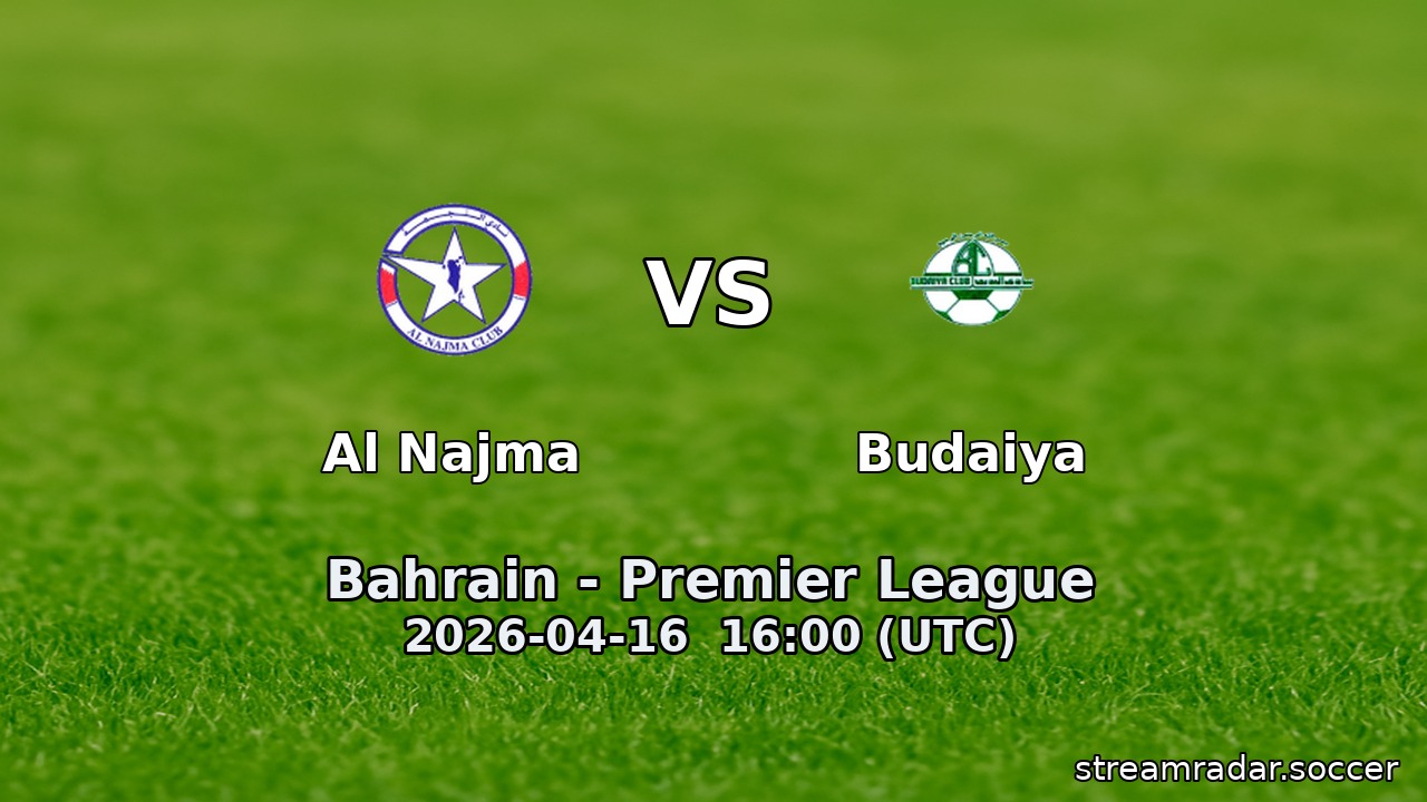 Al Najma vs Budaiya