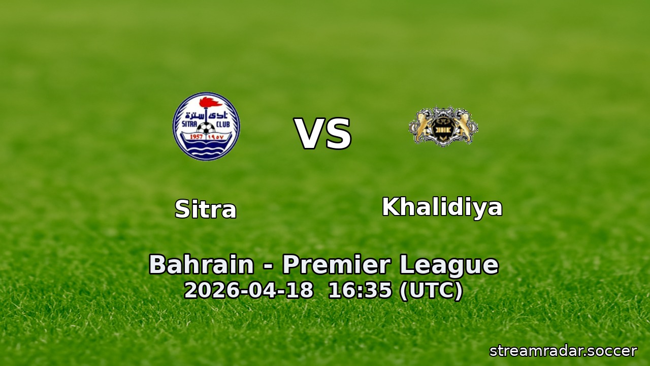 Sitra vs Khalidiya