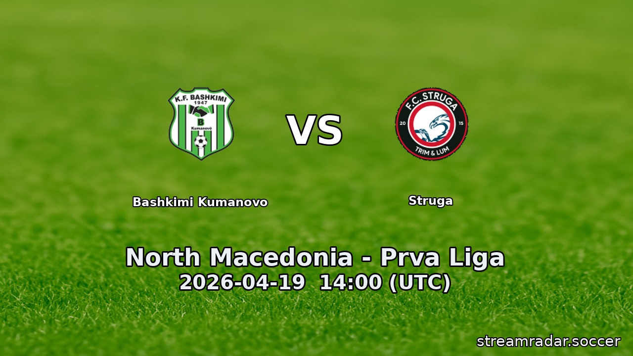 Bashkimi Kumanovo vs Struga