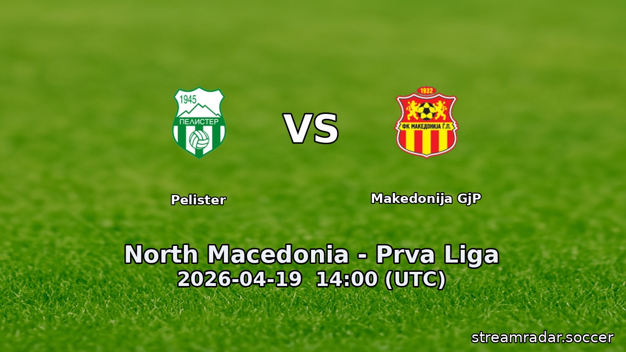 Pelister vs Makedonija GjP