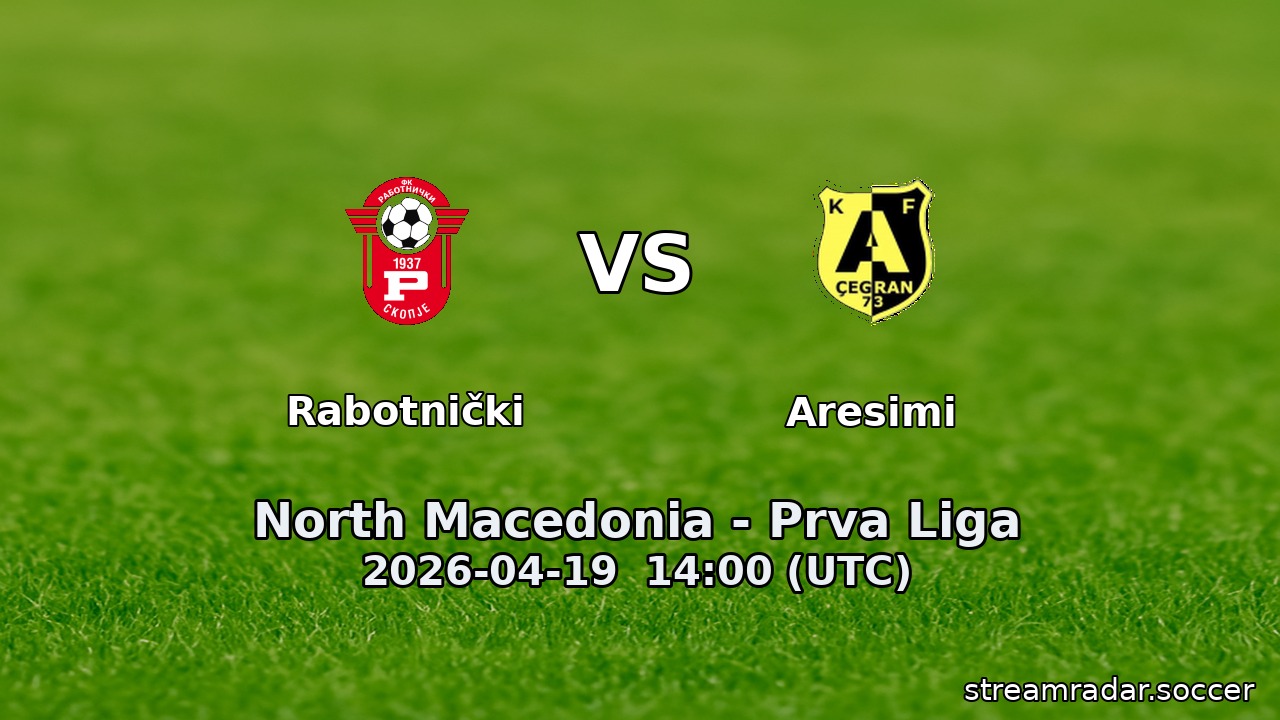 Rabotnički vs Aresimi