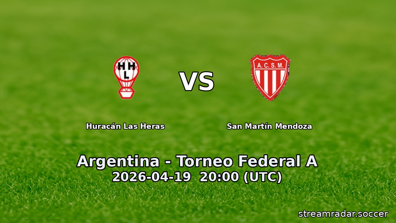 Huracán Las Heras vs San Martín Mendoza
