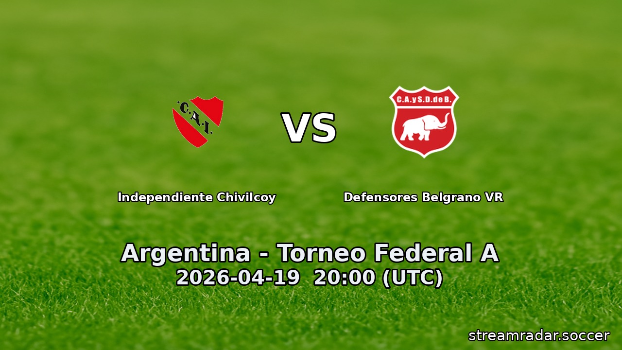 Independiente Chivilcoy vs Defensores Belgrano VR
