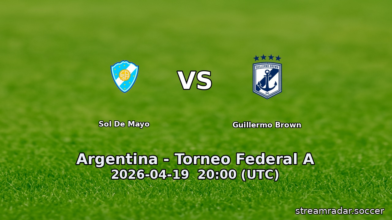 Sol De Mayo vs Guillermo Brown