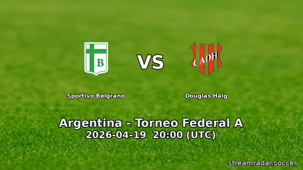 Sportivo Belgrano vs Douglas Haig