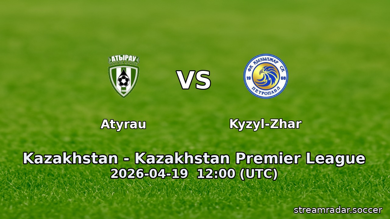 Atyrau vs Kyzyl-Zhar