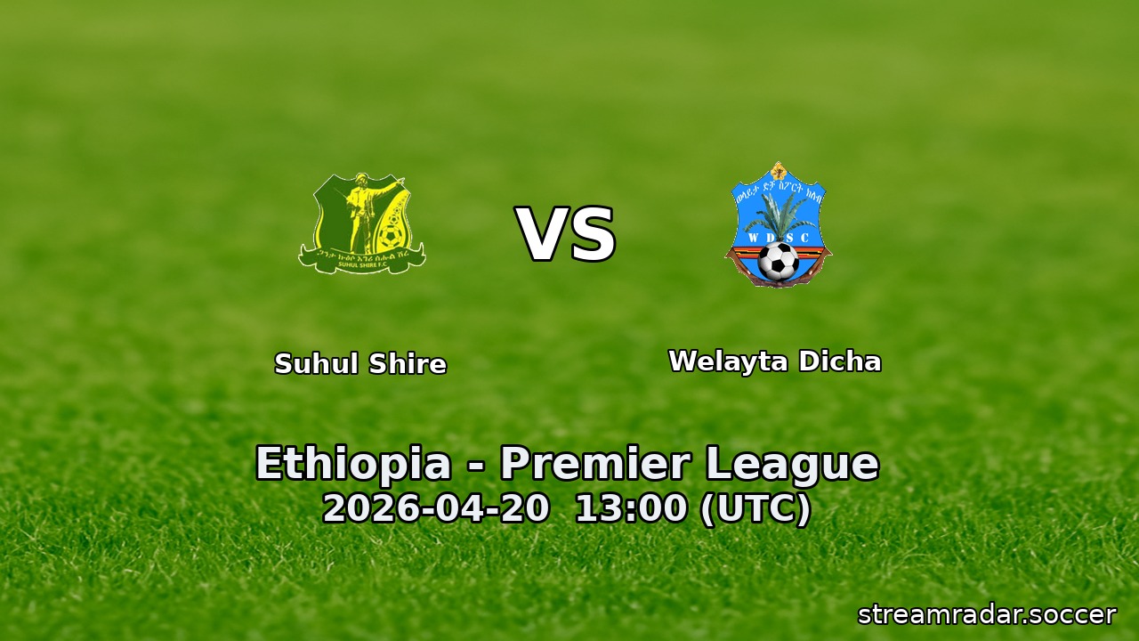 Suhul Shire vs Welayta Dicha