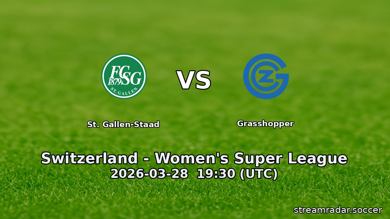 St. Gallen-Staad vs Grasshopper
