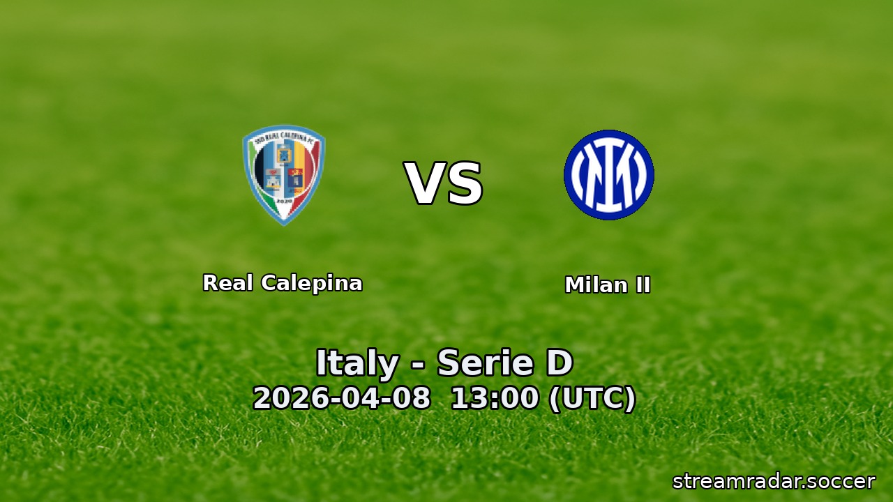 Real Calepina vs Milan II