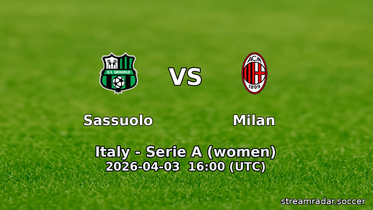 Sassuolo vs Milan