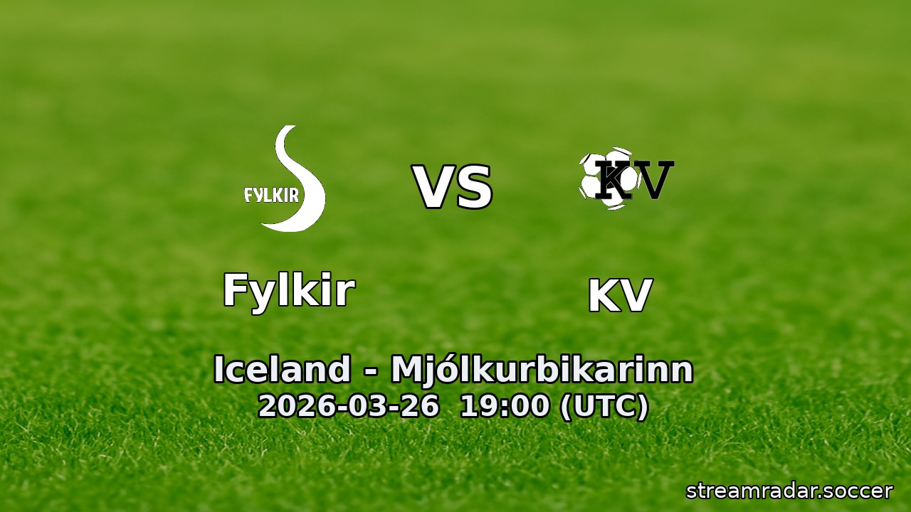 Fylkir vs KV