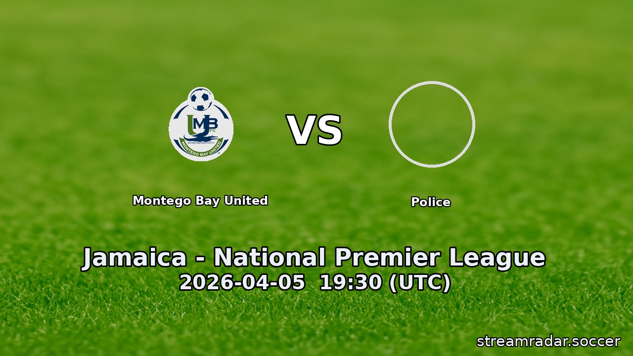 Montego Bay United vs Police
