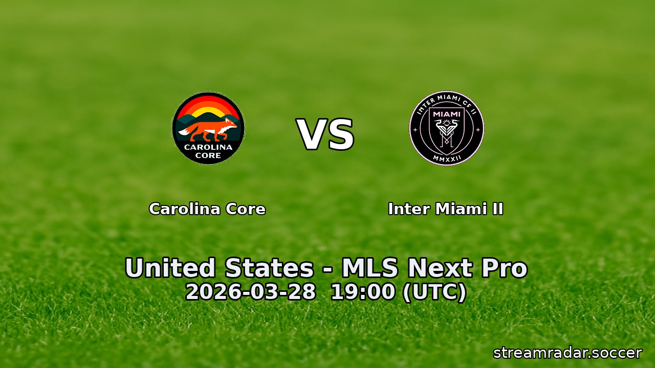 Carolina Core vs Inter Miami II