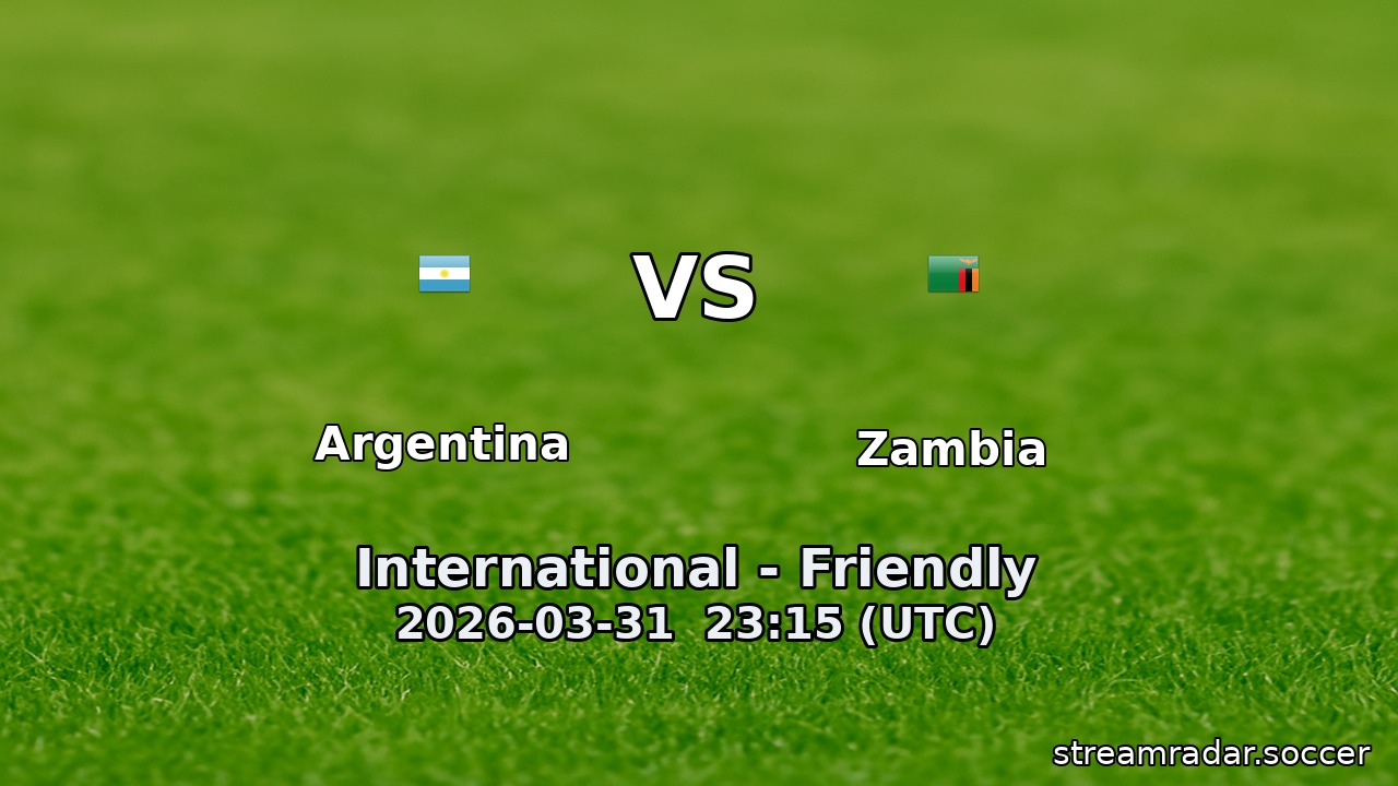 Argentina vs Zambia
