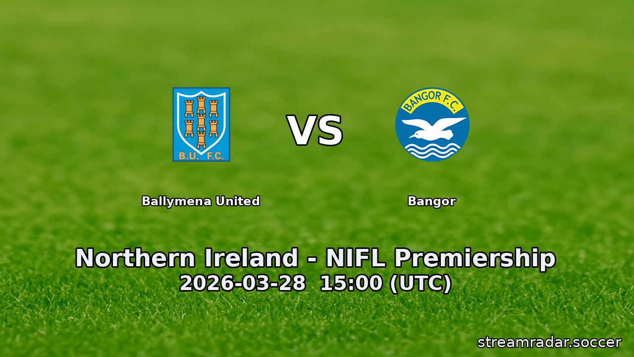 Ballymena United vs Bangor