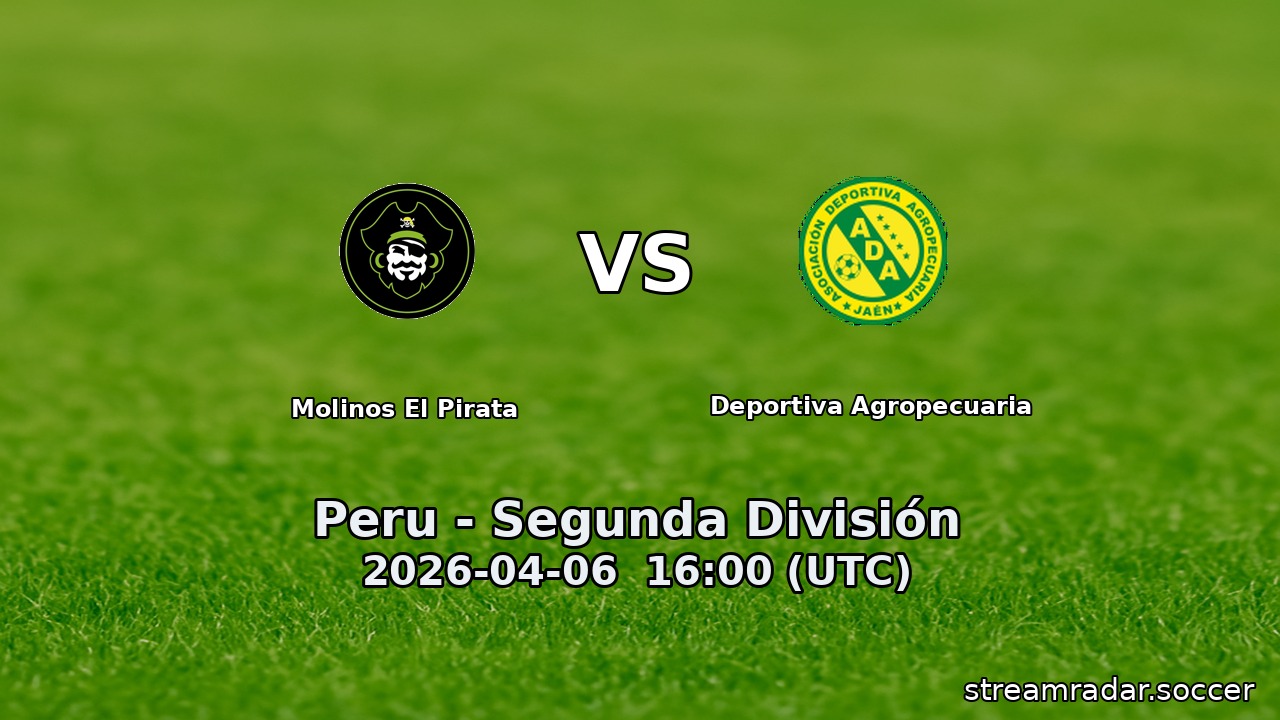 Molinos El Pirata vs Deportiva Agropecuaria