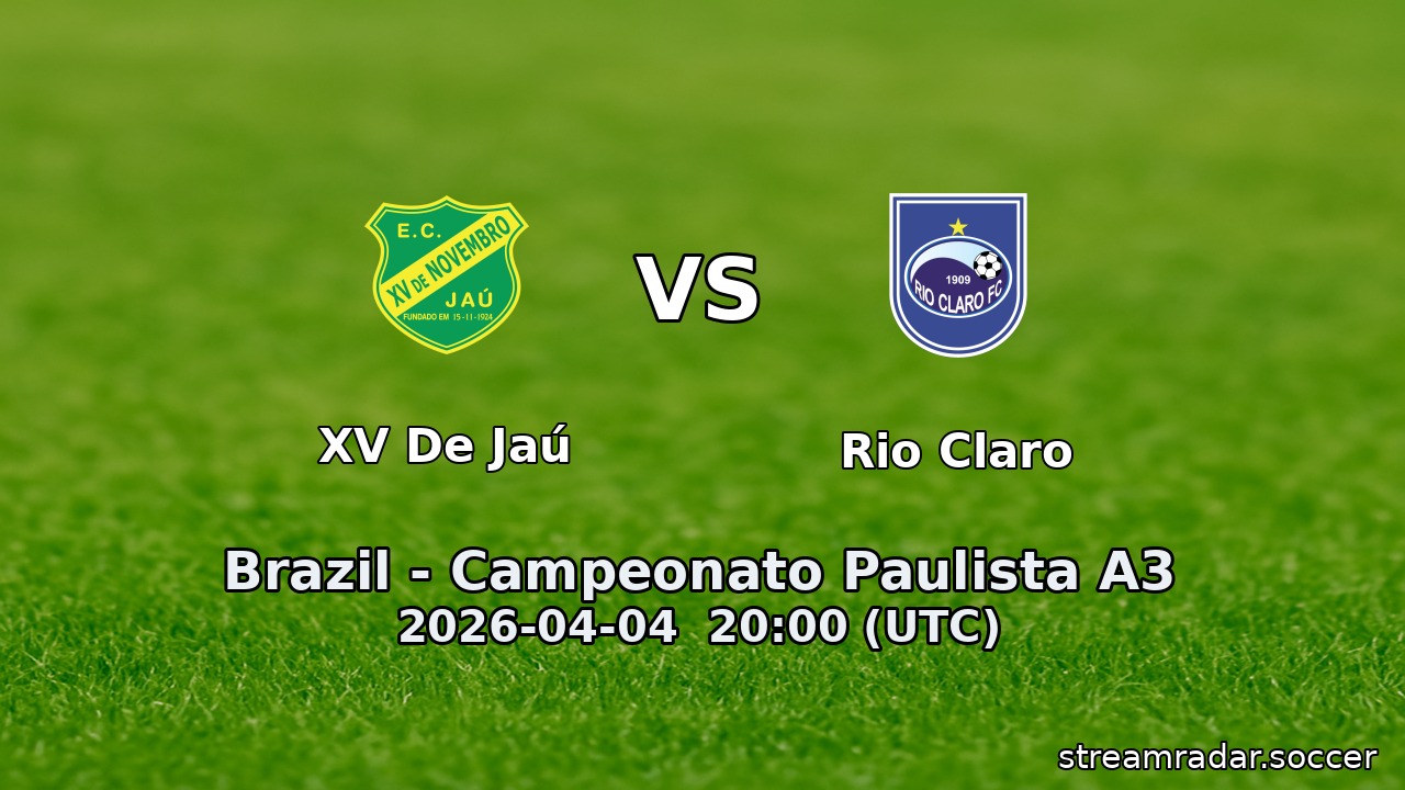 XV De Jaú vs Rio Claro